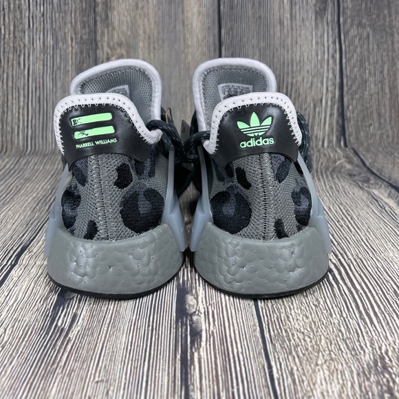 adidas NMD Human Race Pharrell Hu Ash Grey/Core Black Leopard Mens sizes ID1531 - Picture 3 of 8